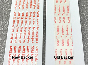 GORE® Gasket Tape - New Backer vs. Old Backer