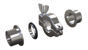 Plasma Process Manufacturing - O-Ring on ISO-KF Flange