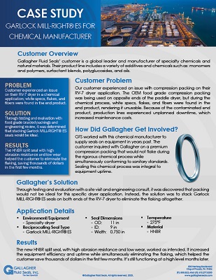 case study back-up ring assembly