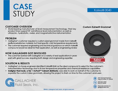 case study back-up ring assembly