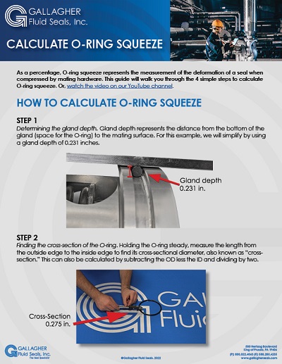 calculate o-ring squeeze tech bulletin
